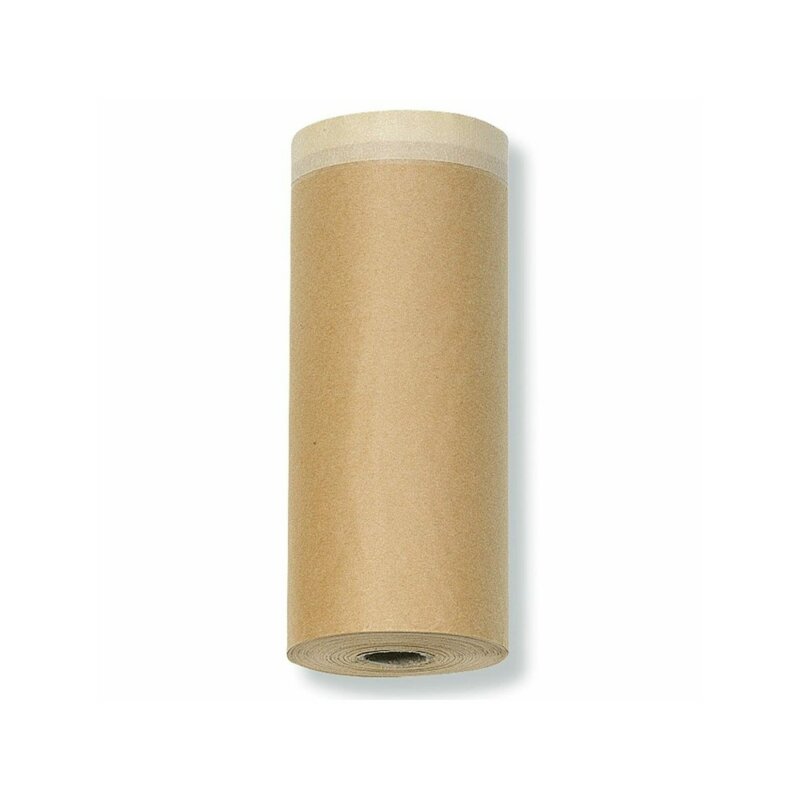 Abdeckpapier mit Klebeband braun